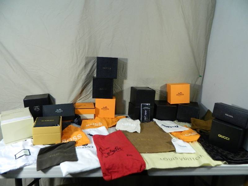 lot 68 image: High End Boxes and Bags