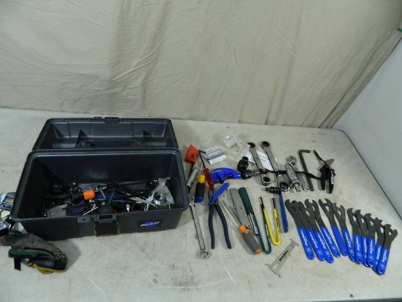 lot 90 image: Toolbox of Bike Tools and More