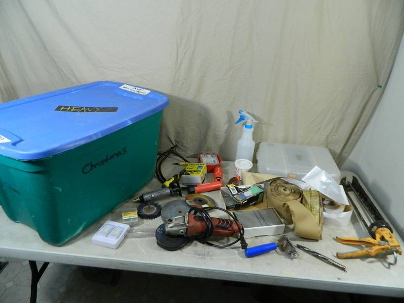 lot 103 image: Grinders, Hardware, Shop Supplies, and More