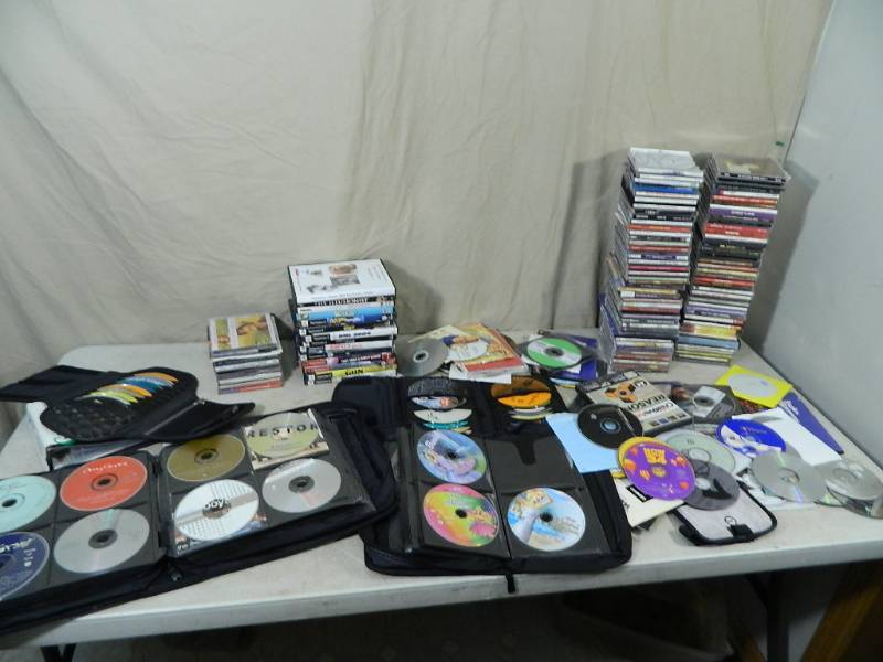 lot 121 image: CDs, DVDs, Video Games