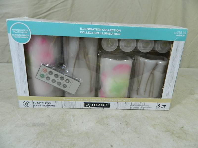 lot 146 image: New LED Flameless Candles with Remote