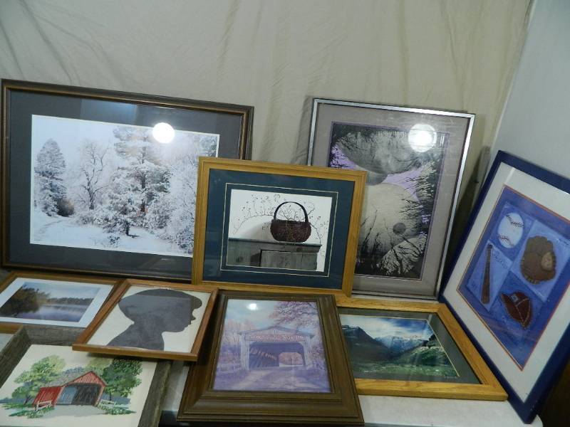 lot 188 image: Assorted Framed Prints and Art