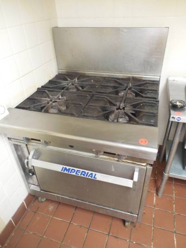 Imperial 4 Burner Gas Stove Oven Combo Oglive Restaurant