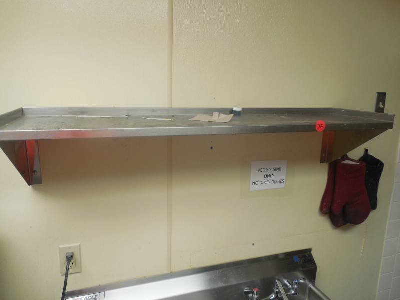 LARGE STAINLESS STEEL SHELF