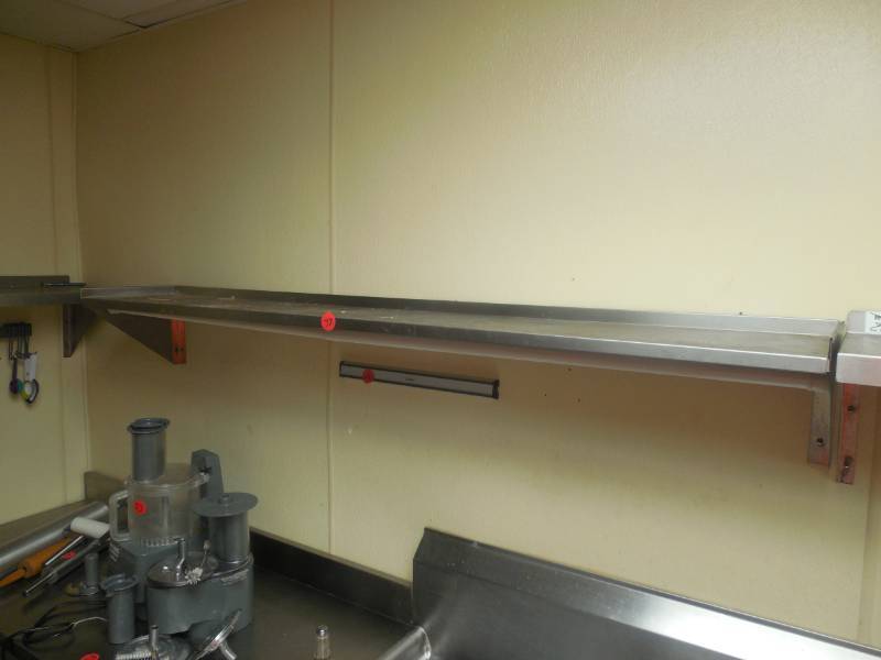 REGENCY 6 FOOT STAINLESS STEEL SHELF