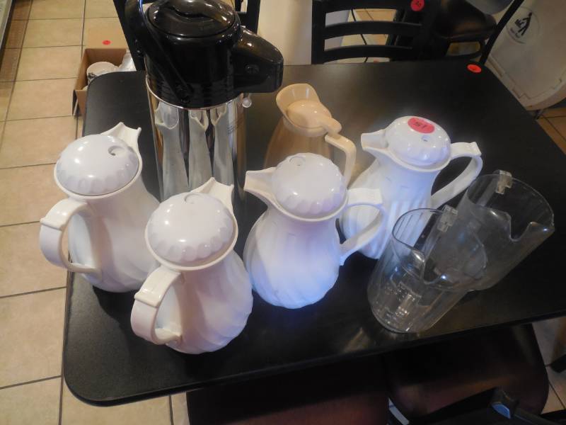 (7) TEACOFFEEWATER PITCHER