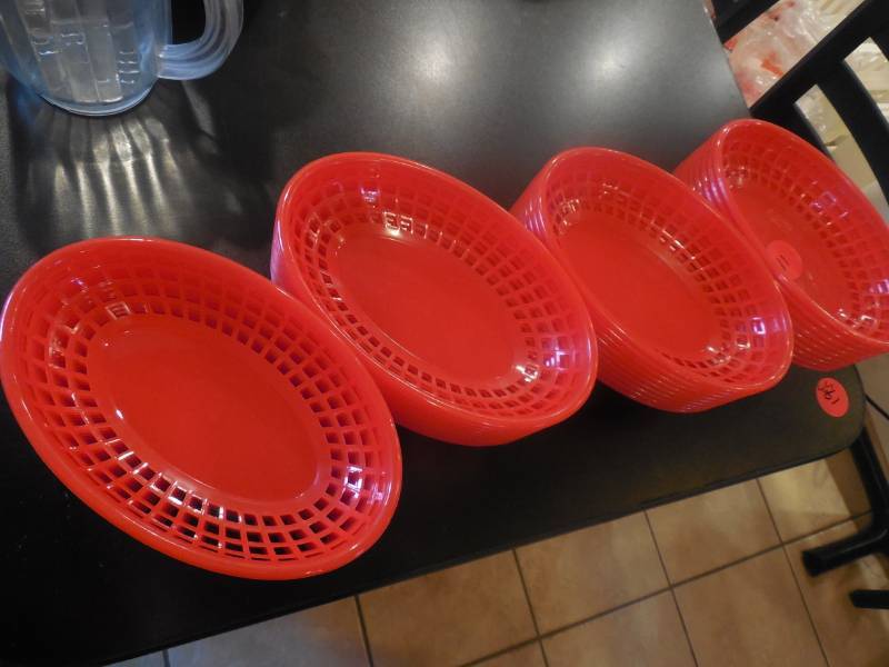 (40) PLASTIC BASKETS