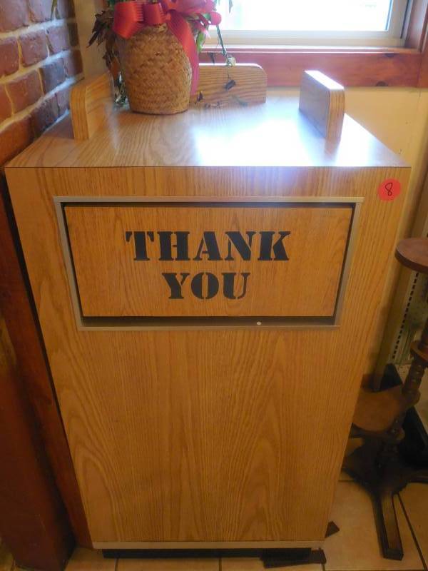 THANK YOU GARBAGE CAN W CAN