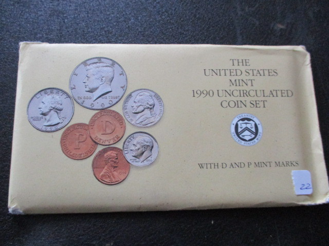 1990 United States Mint Uncirculated Coin Set