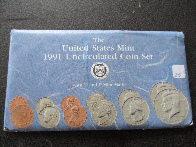 1991 United States Mint Uncirculated Coin Set