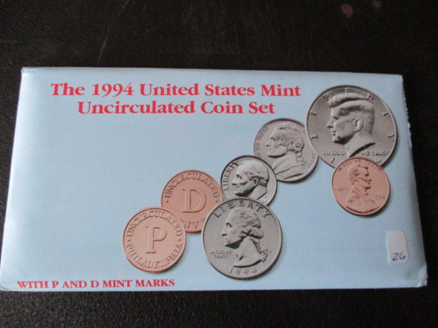 1994 United States Mint Uncirculated Coin Set