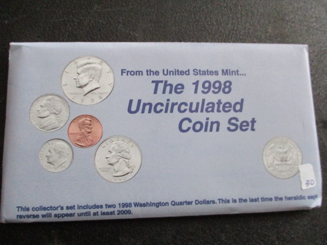 1998 United States Mint Uncirculated Coin Set