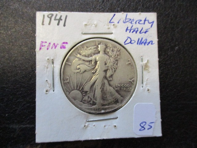 Fine  1941 Walking Liberty Half Dollar