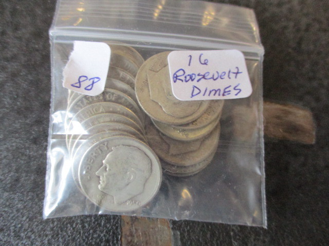 Lot of (16) 90% Silver Mercury Dimes