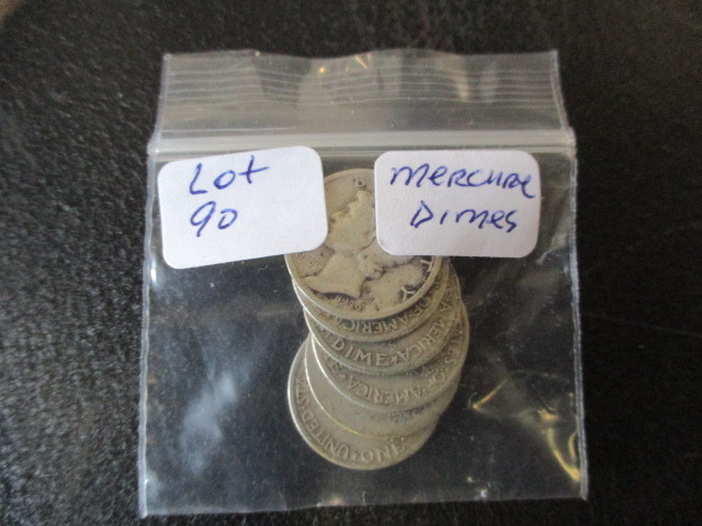 Lot of (6) 90% Silver Mercury Dimes