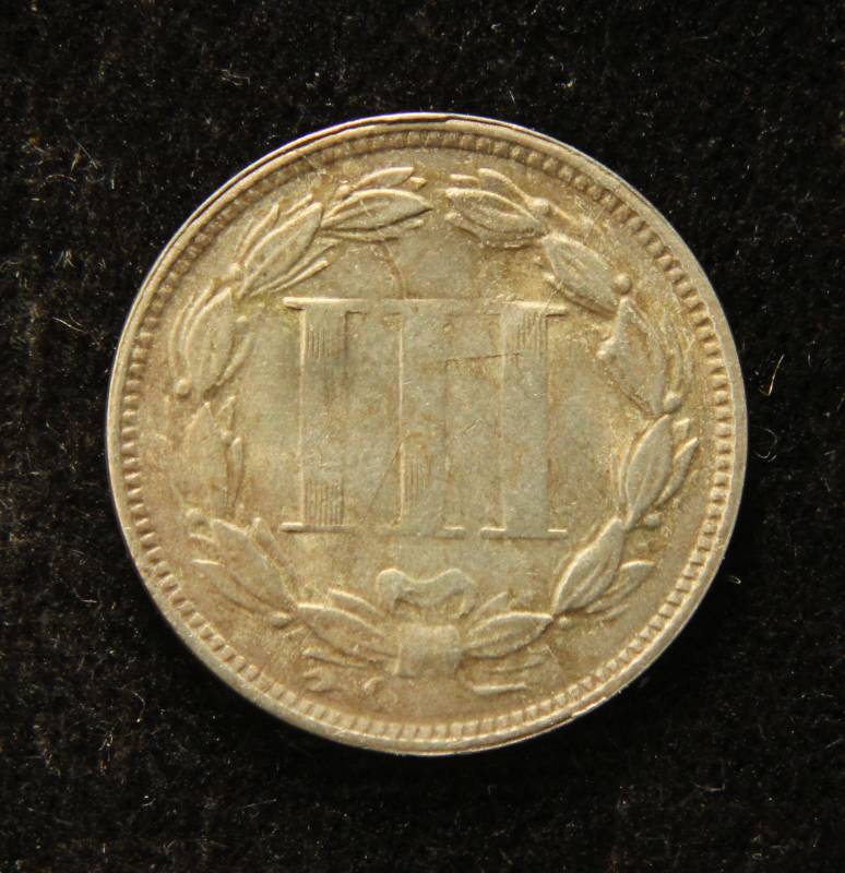 1879 US THREE CENT NICKEL GOOD