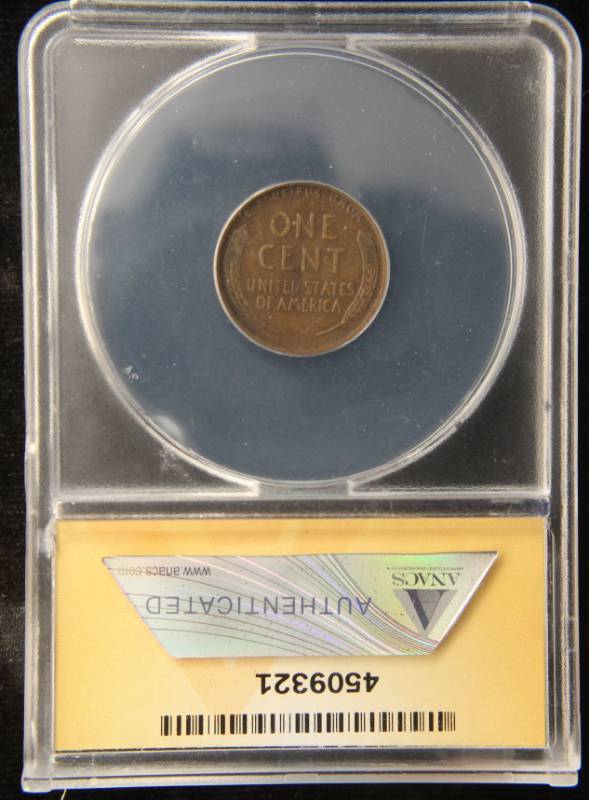 1911-S US WHEAT CENT EF40 ANACS