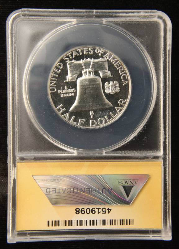 1961 PROOF FRANKLIN HALF DOLLAR PF65 ANACS