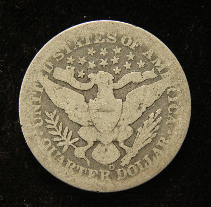 1895-O BARBER SILVER QUARTER