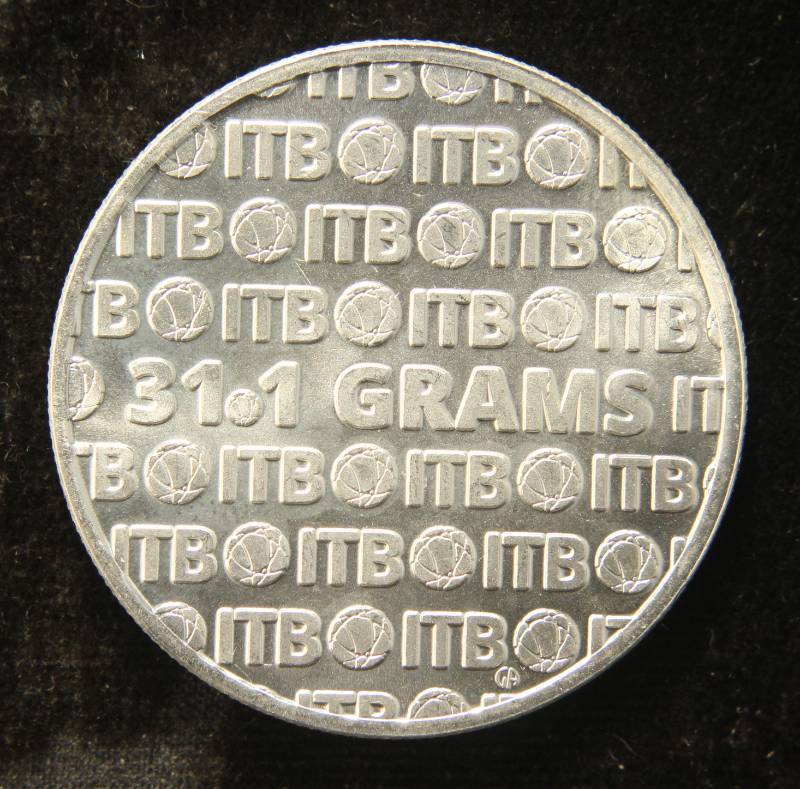 1 TROY OZ. .999 FINE SILVER INTERNATIONAL TRADE ROUND
