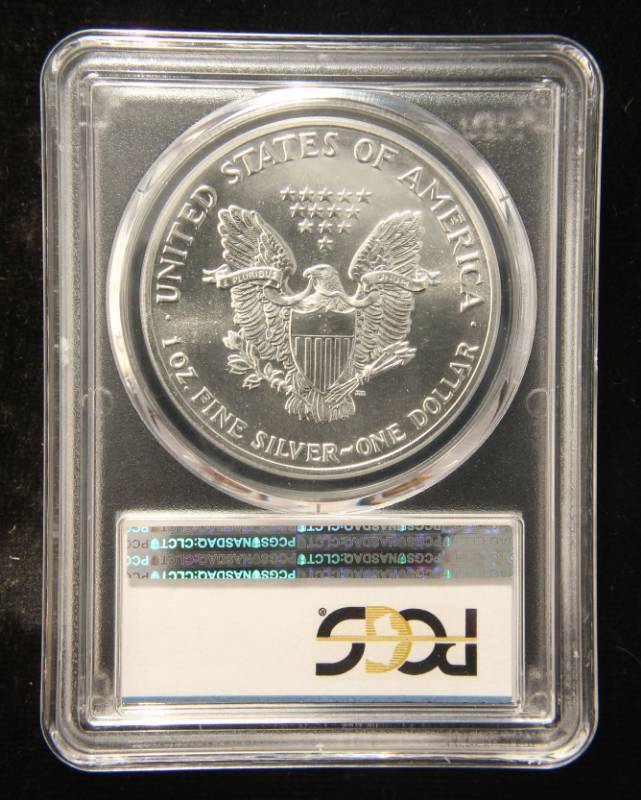 1989 AMERICAN SILVER EAGLE 1 TROY OZ. .999 FINE SILVER MS69 PCGS