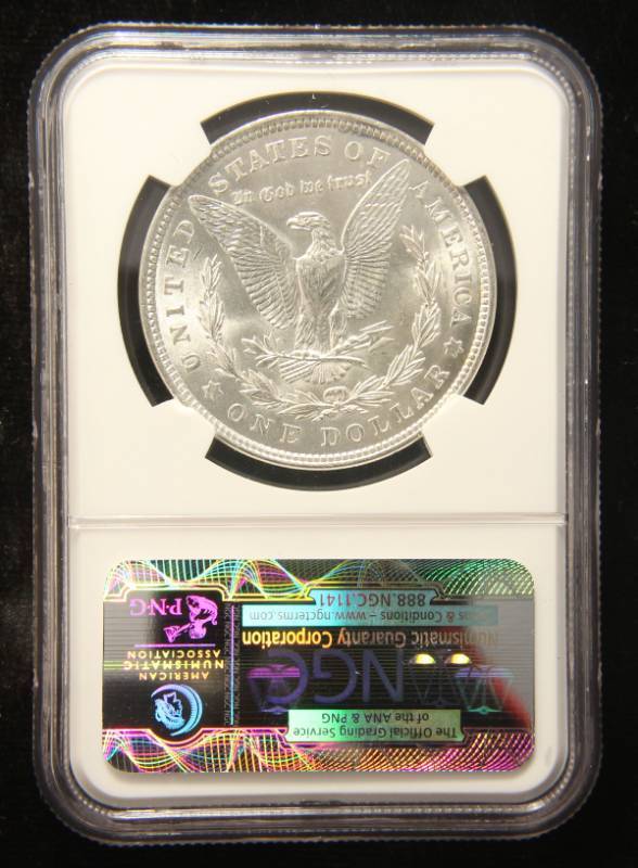 1921 MORGAN SILVER DOLLAR MS63 NGC