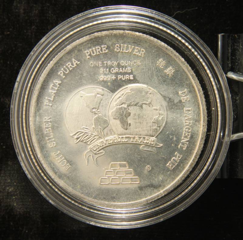 1 TROY OZ. .999 FINE SILVER VINTAGE 1974 SILVER BULLION EXCHANGE IN AIRTITE
