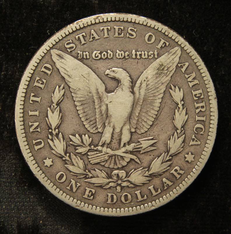 1892-S MORGAN SILVER DOLLAR