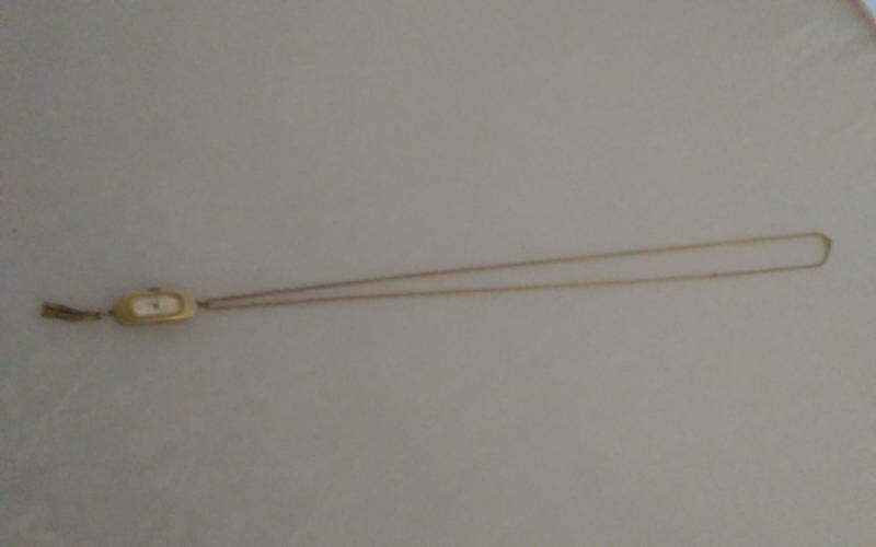 PEDRE 17- Jewels Swiss Watch Pendant On Chain Marked12KGF