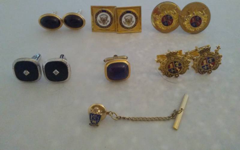 5-Pair Cuff Links (United States Congress, Krementz), Sequete Pin