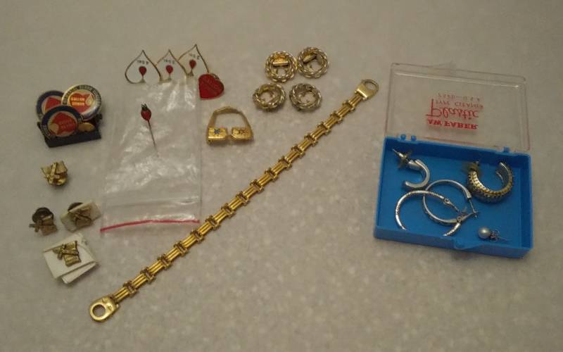 Bracelet, Blood Donor Pins, Single Earrings, Misc