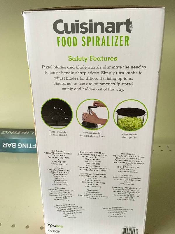 lot 512 image: Cuisinart Food Spiralizer, Retail $19.99