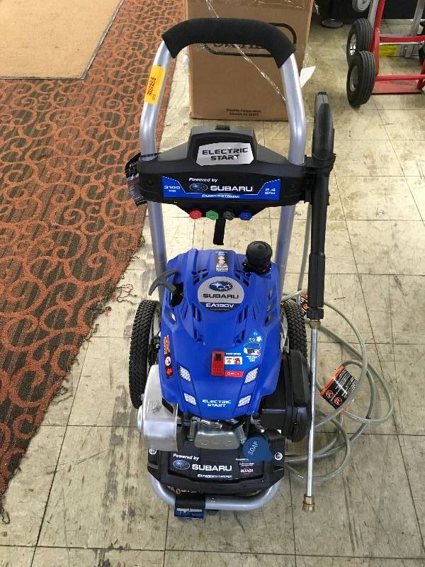 lot 525 image: Subaru 3100 PSI Gas Power Washer, Retail $299.99