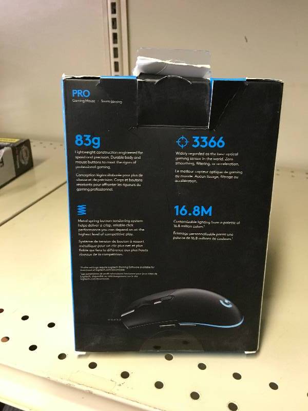 lot 536 image: Logitech Pro Computer Mouse