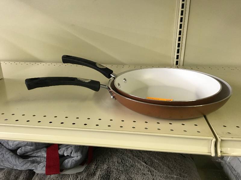 lot 554 image: Two Piece Copper Cookware