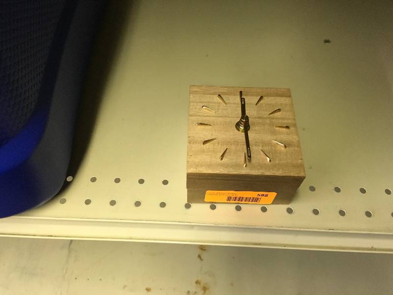 lot 588 image: Wooden Table Clock