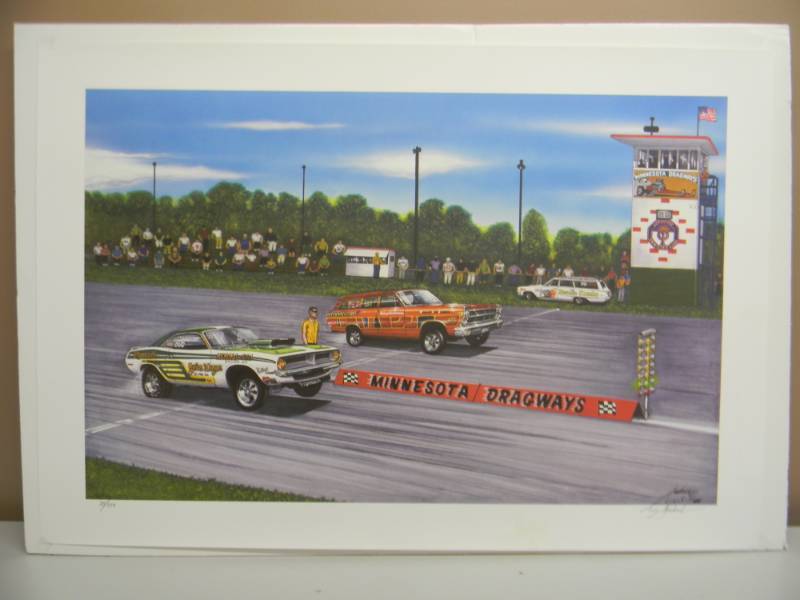 lot 17 image: MINNESOTA DRAGWAYS PRINT BY TIM FREDERICK - 78599 IMAGE 19 BY 30 NEW - SEE PICTURES