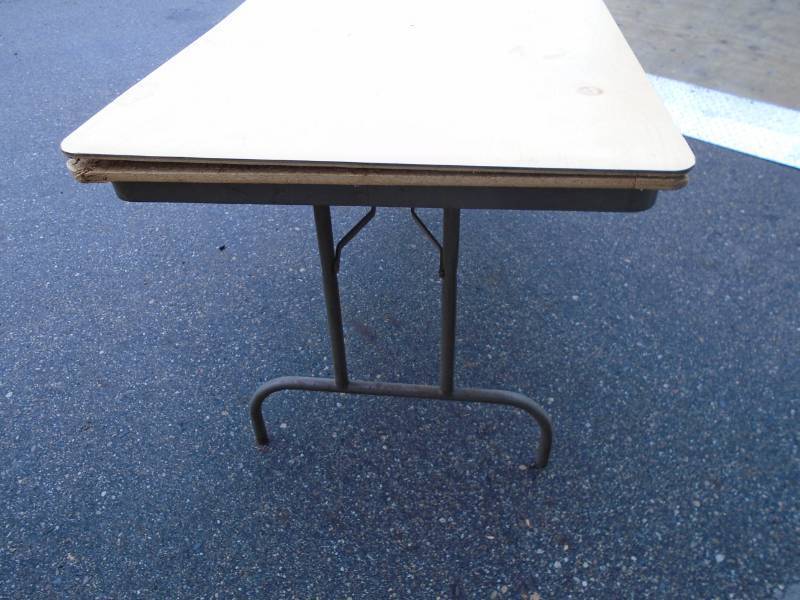 Folding Table with Wood Top