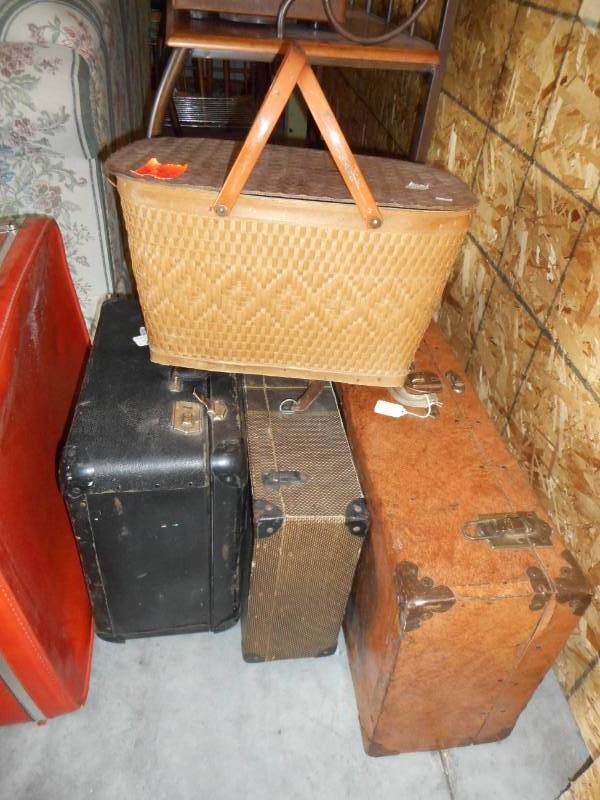lot 18 image: Vintage Suitcases and More....