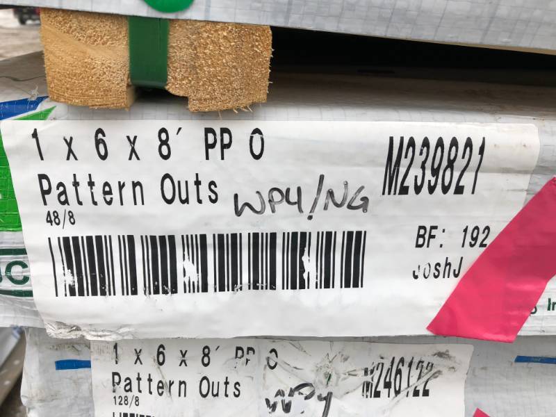 1x6x8 Nickel Gap and VGroove T&G North Star Framing 1x6 Dual