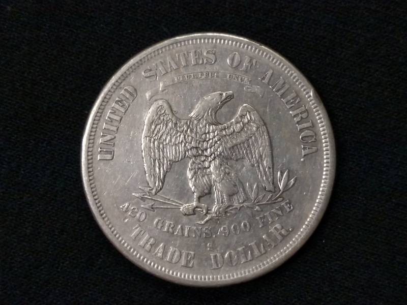 1874 S Trade Silver Dollar...