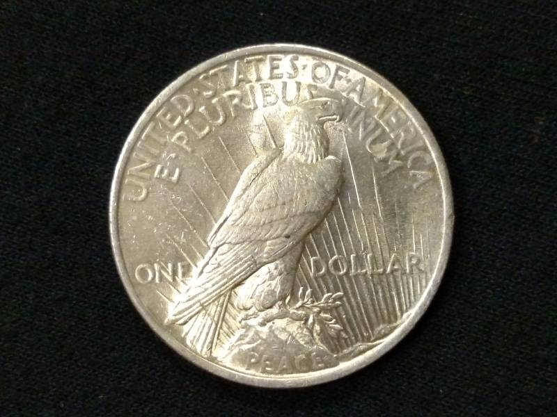 1922 AU Peace Silver Dollar...