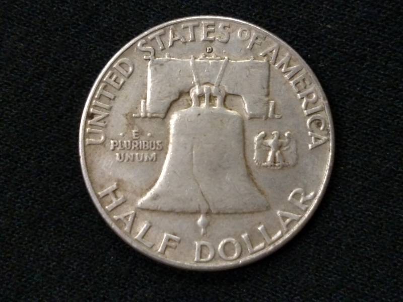1960 D Franklin Silver Half Dollar...