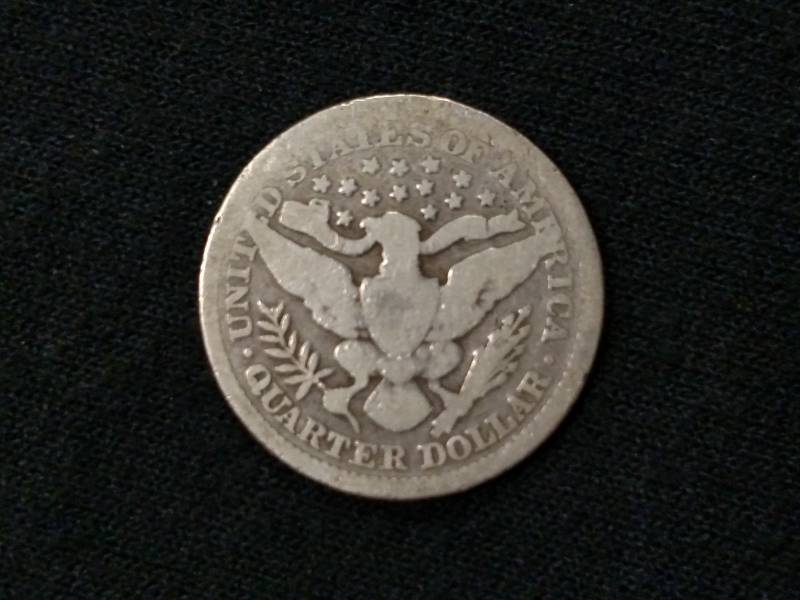 1899 Barber Silver Quarter...