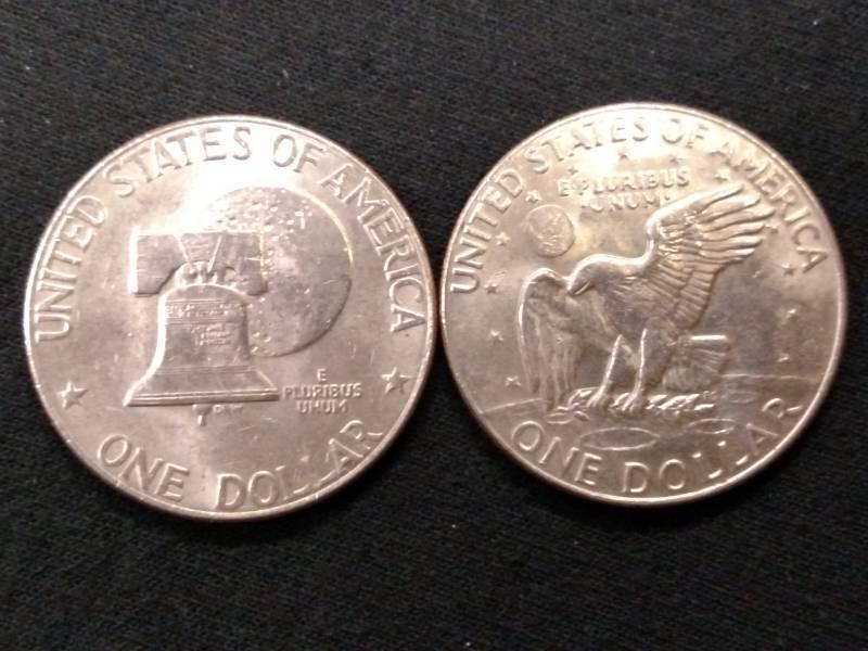 1976 D & 1977 D Eisenhower Dollars...