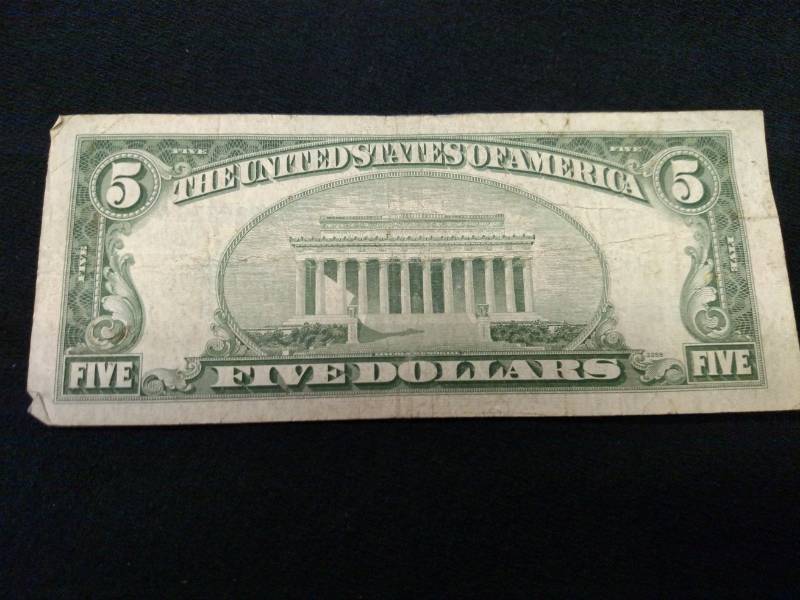 1953 Five Dollars Silver Certificat...