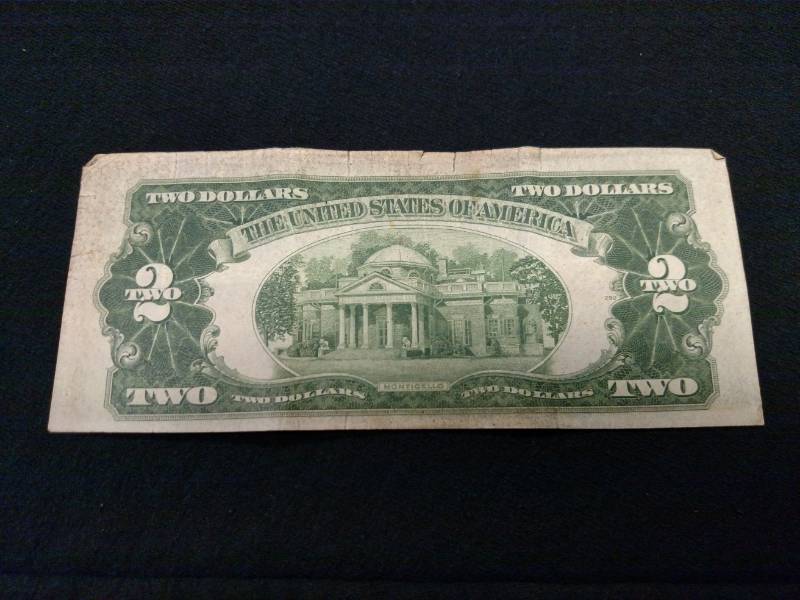 1928 D Two Dollars Red Seal Note...