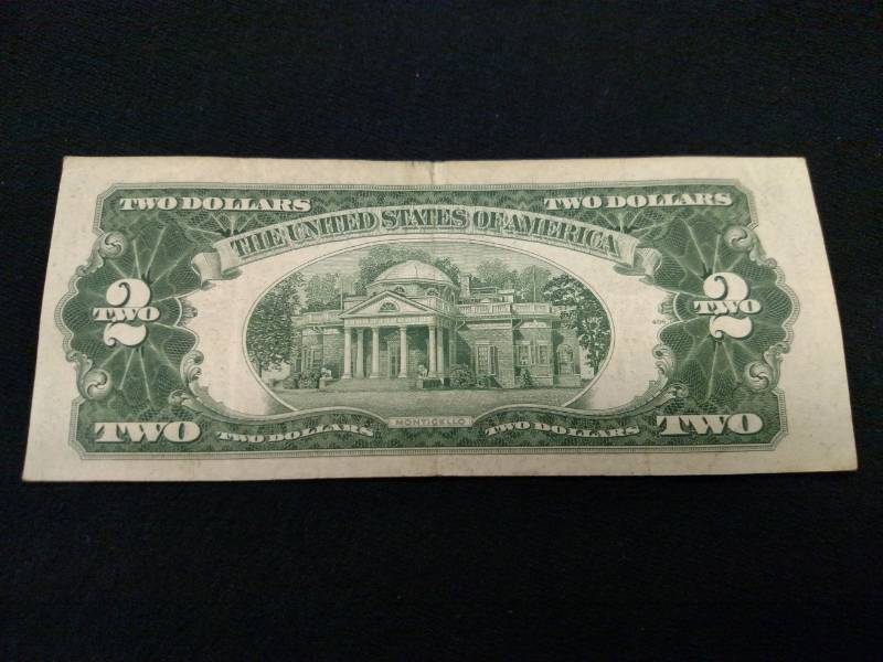 1953 A Two Dollars Red Seal Note...