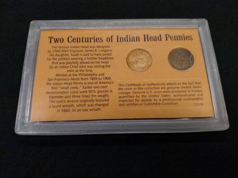 1896 & 1906 Indian Head Pennies Set...