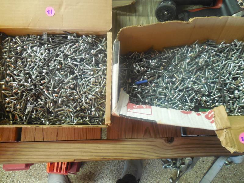 (2) LARGE BOXES OF SCREWS
